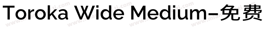 Toroka Wide Medium字体转换